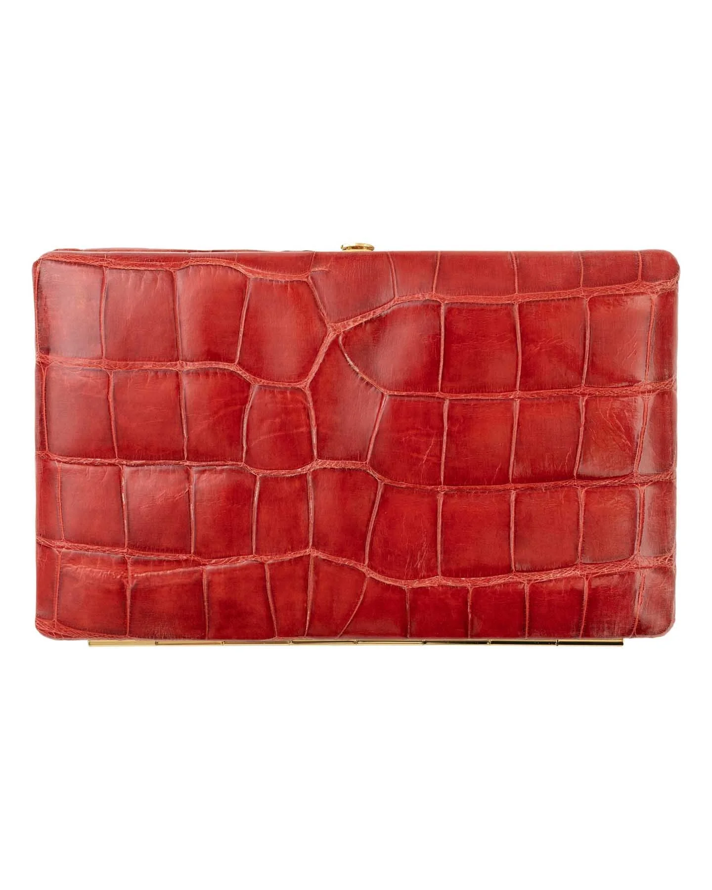 新品 abas クラッチ型ウォレット Cache Wallet in Classic Alligator — Abas